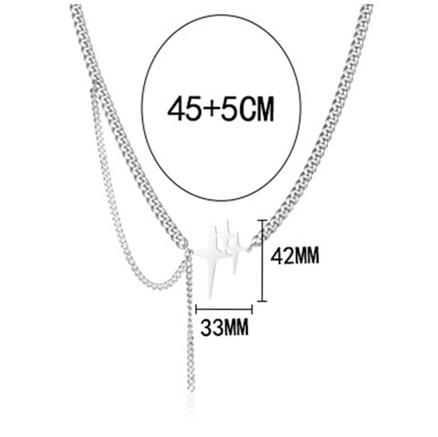 链长45cmx尾链5cmx吊坠长度42mmx吊坠宽度33mm